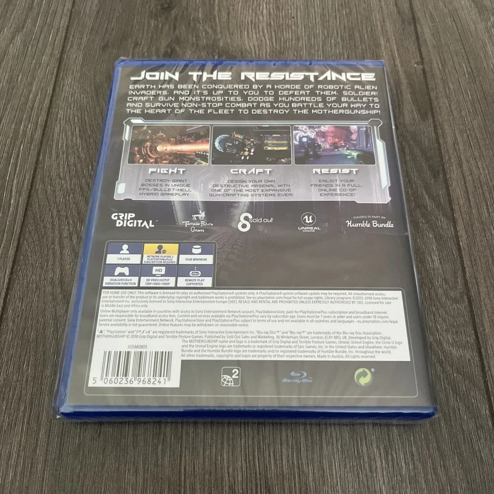 Mothergunship PS4 New Sealed Pegi 7